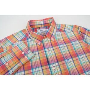Southern Tide Shirt Mens Multicolor‎ Plaid Channel Marker Button Down Stretch